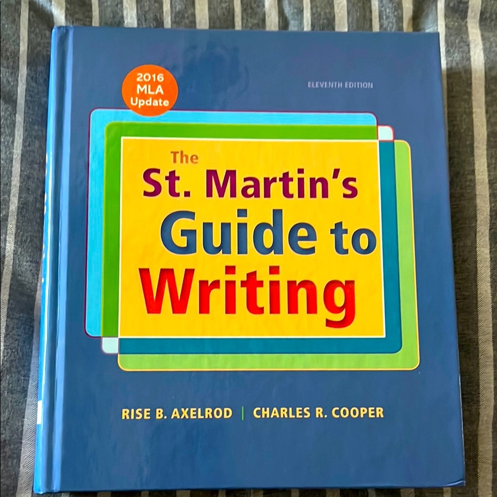 St. Martin's Guide to Writing Book 11th edition